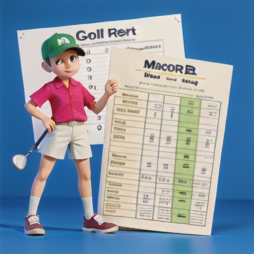 ゴルフのスコアカードの読み方とスコアの計算方法